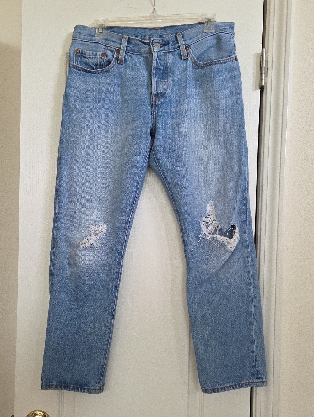 Levi's 501 CT Distressed Denim Jeans!